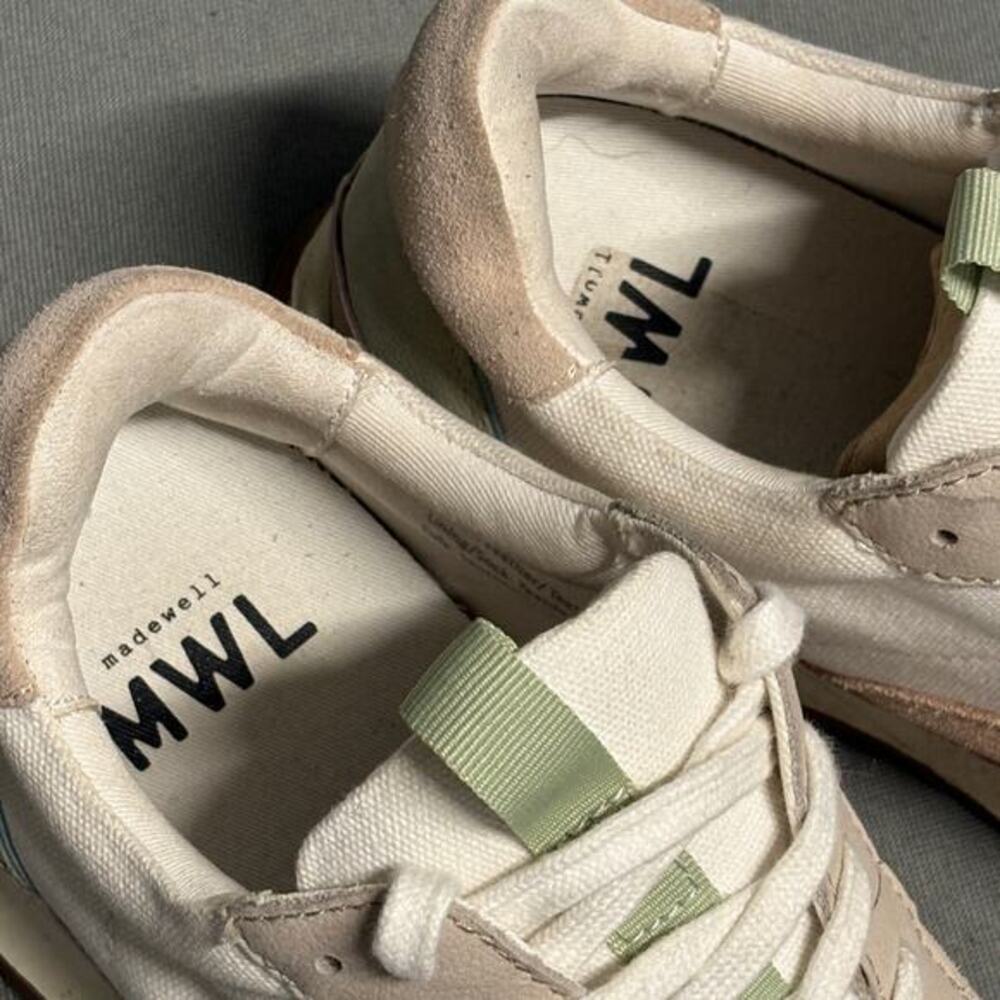Madewell Kickoff Trainer Sneakers‎ in Neutral Colorblock Leather Women's - Picture 10 of 14
